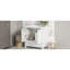 Armoire de salle de bain blanche 30 po, meuble-lavabo simple, structure en bois massif, 2 portes et 1 tiroir, fonction de fermeture en douceur pour une utilisation pratique + lavabo encastré, solution de rangement élégante