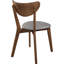 Fauteuils Mid-Century en noyer naturel et gris rembourrés (2 chaises de salle à manger avec revêtement (de 2) pour la chambre
