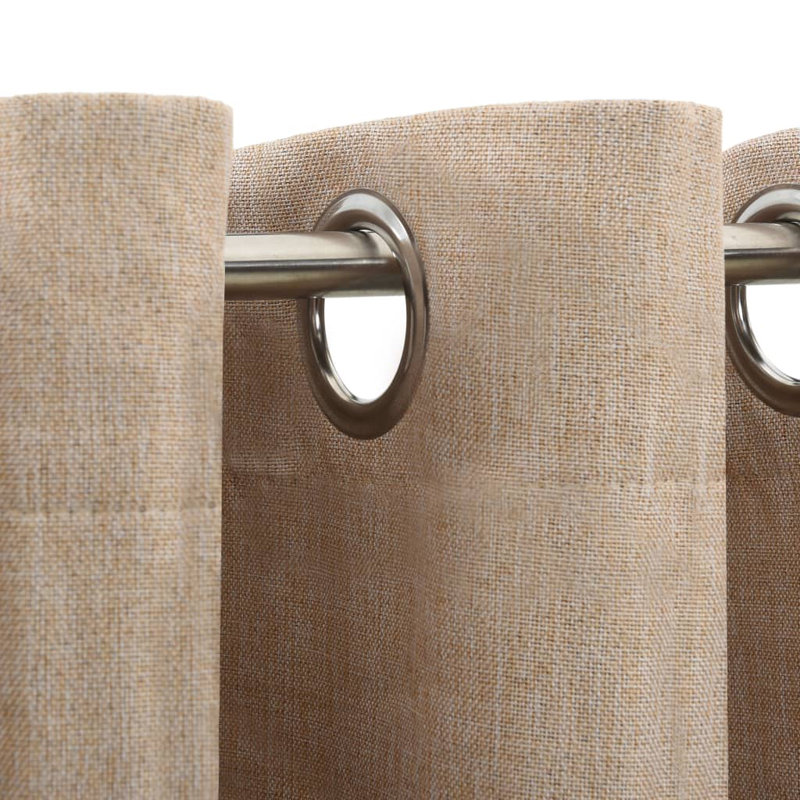 Cezaria Blackout Curtain Single Panel, Beige