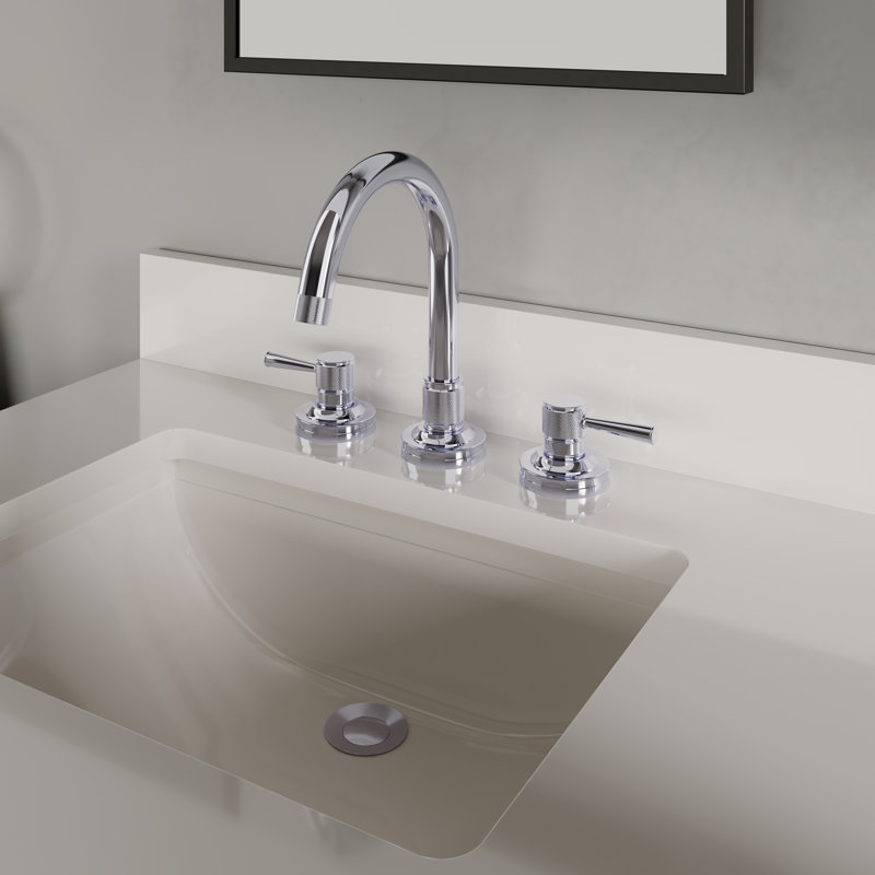 Wide Spread Lavatory Faucet, Less Handle,  Satin Gold Finish, Chrome
