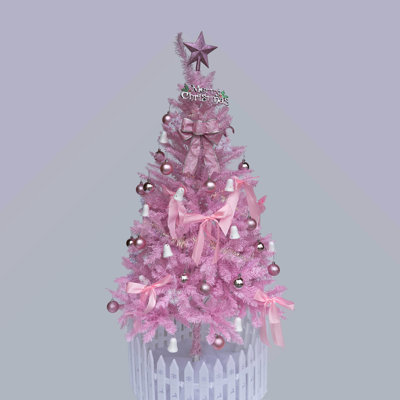 Arbre de Noël 6 pi - rose