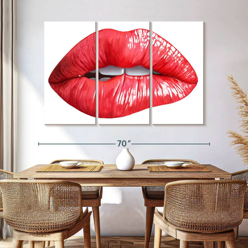 Shuttleworth Lip Biting, 42" H x 65" W