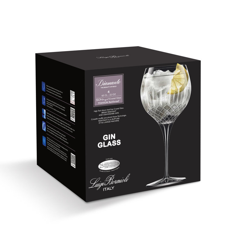 Luigi Bormioli Diamante 22 oz Gin Glasses