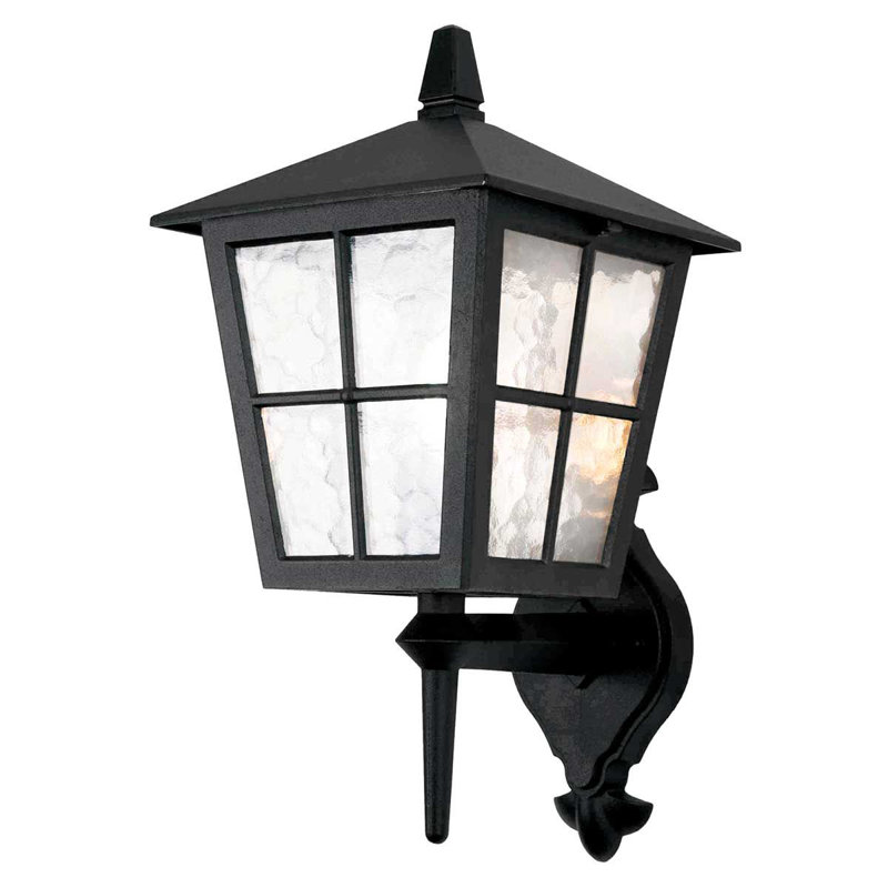 Florian Black Outdoor Wall Lantern