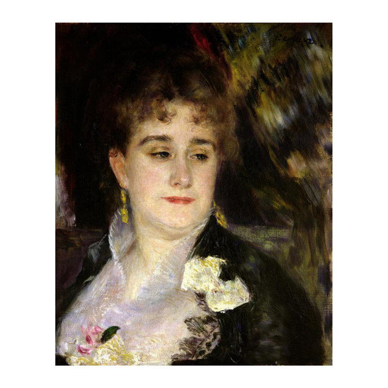 «Madame georges charpentier» (1848-1904) par Pierre-Auguste Renoir - Estampe numérique, H 28 po x l 22 po