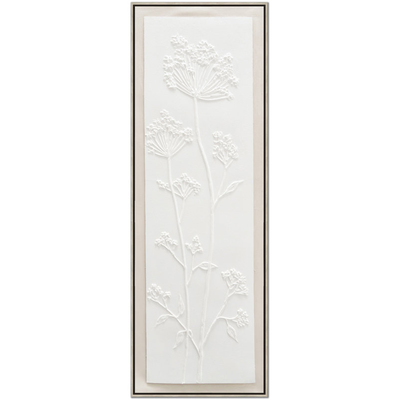 White Flora I Canvas Wall Art