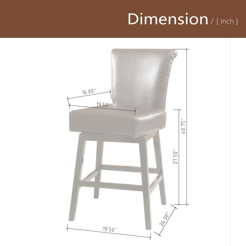 Tabouret de comptoir pivotant