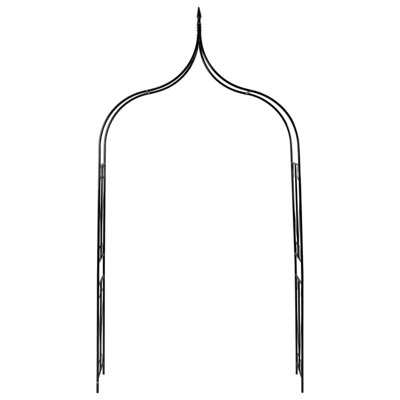 Garden Arch Dark Green 142x37x275 cm Iron