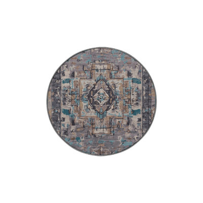 Machine Washable Gray Area Rug
