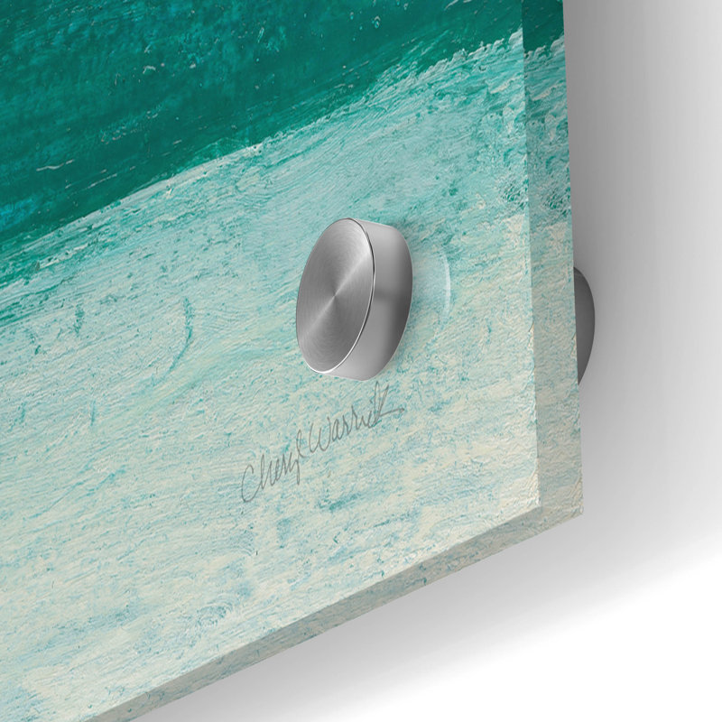 «On The Cape 2» par Cheryl Warrick, art mural en verre acrylique, H 24 po x l 36 po x P 0,2 po