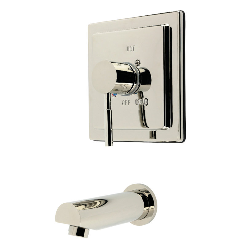 Kingston Brass Concord Single-Handle Pressure Balanced Tub Faucet, Polished Nickel