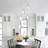 6 Light Dimmable Ceramic Floral Chandelier With Light Source