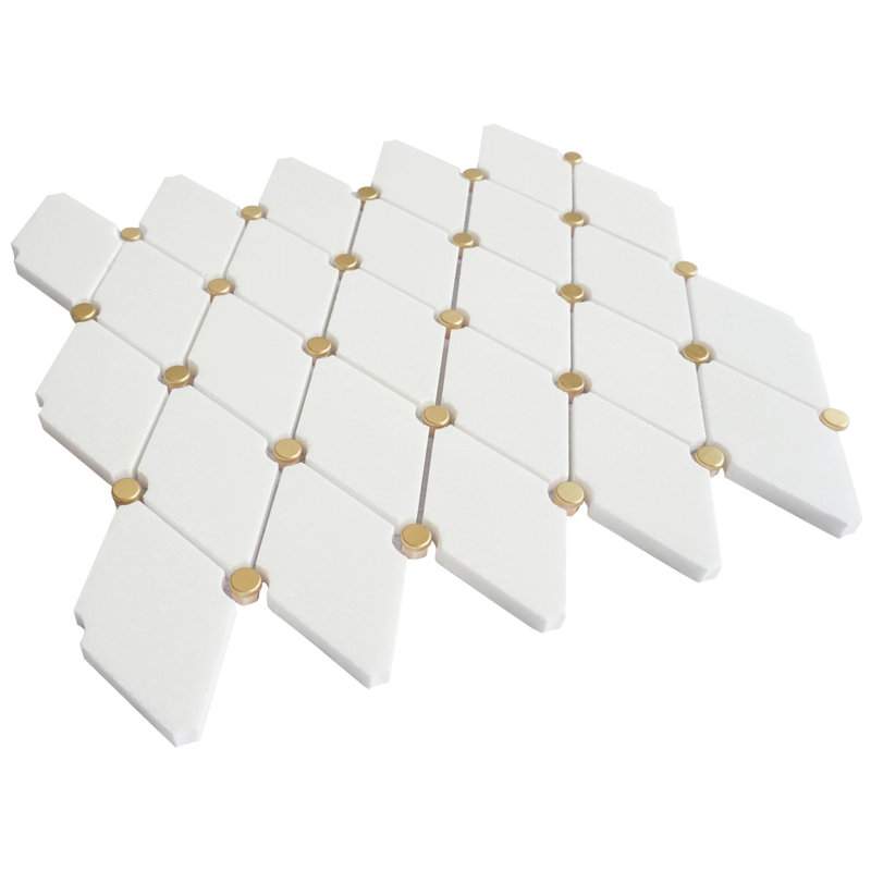 Polished Marble Hexagonal Mosaic Wall & Floor Tile