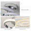 2-Light 27cm Unique/Statement Geometric LED Semi Flush Mount