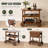 Bar Cart woth Extendable Table Top and Storage System