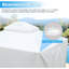 Housse de pavillon de jardin 12 'x 12' - Housse imperméable toutes saisons avec parois latérales, fenêtres en filet de polypropylène, anti-poussière universelle blanche