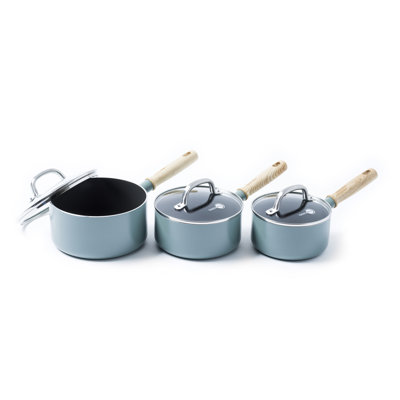 GreenPan Mayflower Aluminium 3 Piece Aluminium Non Stick Cookware Set