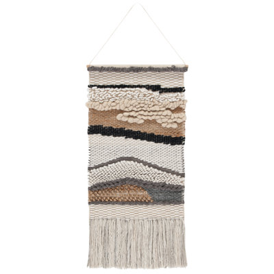Accessoire de suspension Saragosse en polyester / laine / jute avec tige Zaragoza