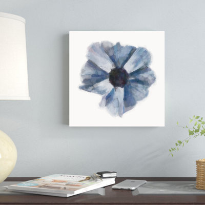 Reproduction d’art sur toile tendue bleu brossé