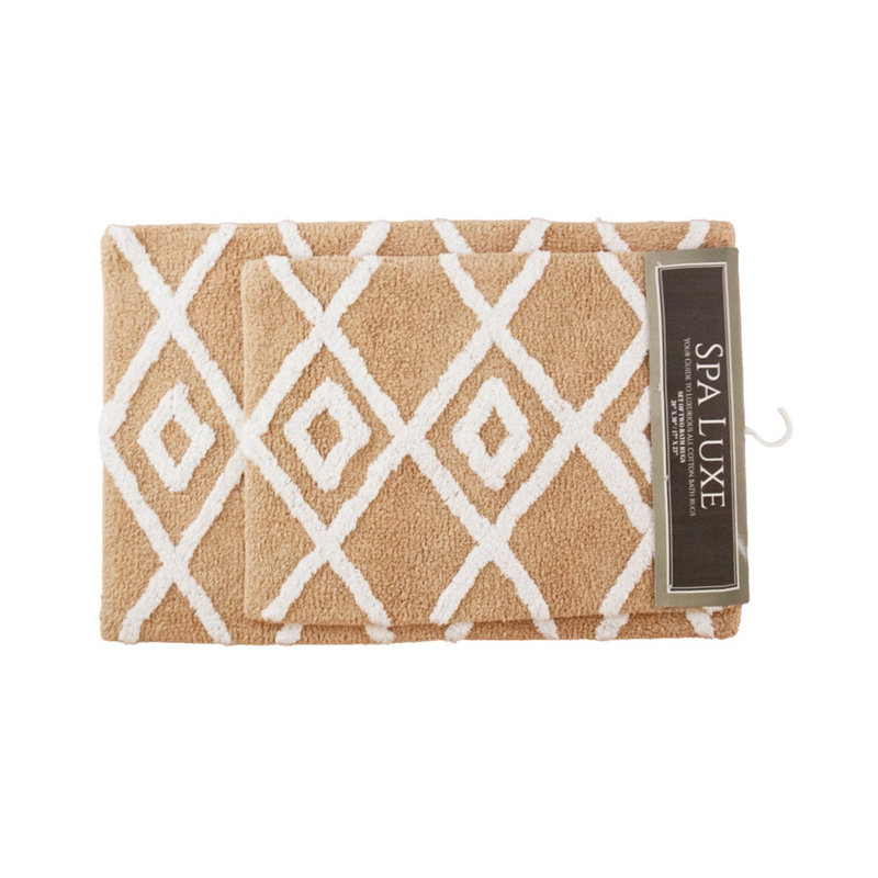 Jalien Cotton Bath Rug, Semolina
