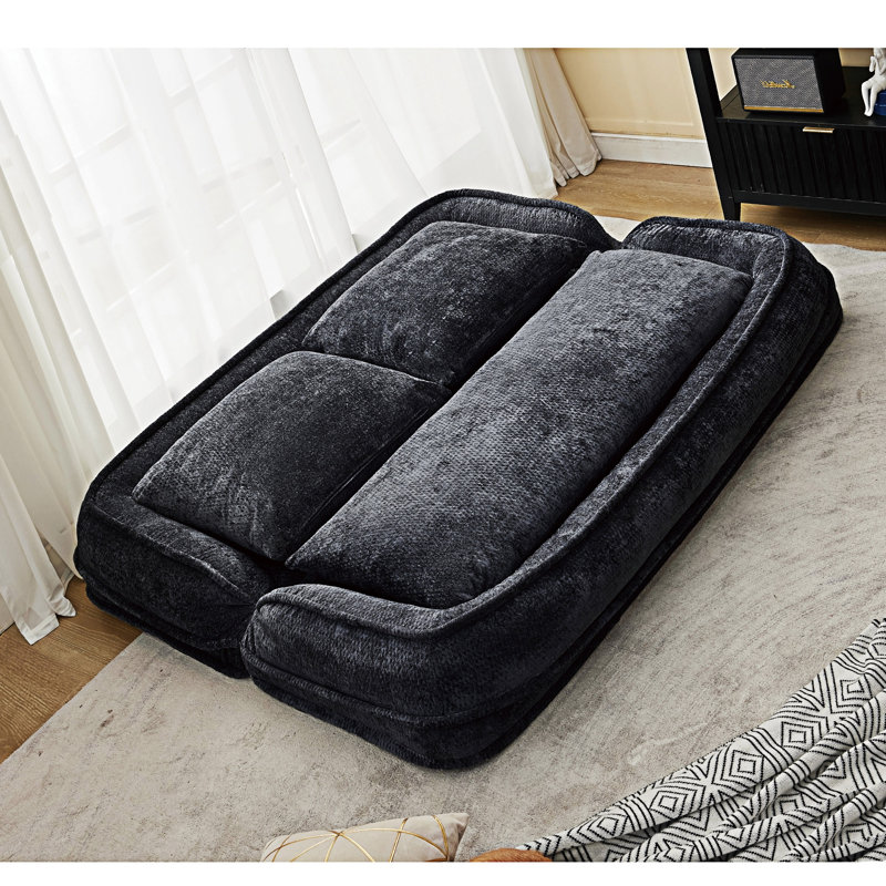 Causeuse-lit double pour chien, Noir