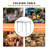 80cm Rectangular Adjustable Folding Table