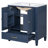 60" Bathroom Vanity With Double Sink Combo Set, 2 Cabinet With Door Organizers, 2 Drawers, Blue