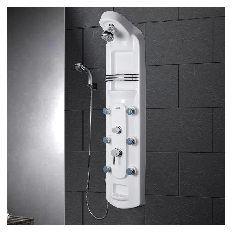 Inverseur de panneau de douche en acrylique lucite/thermostatique