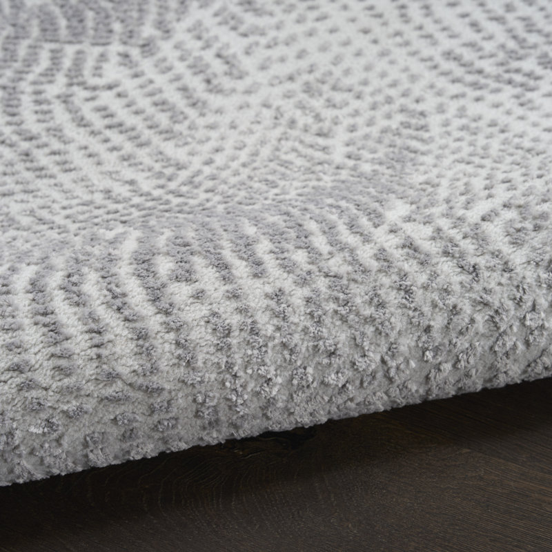 Tapis d'intérieur gris DCLY Central Park West, Rectangle 7 pi 10 po x 9 pi 10 po