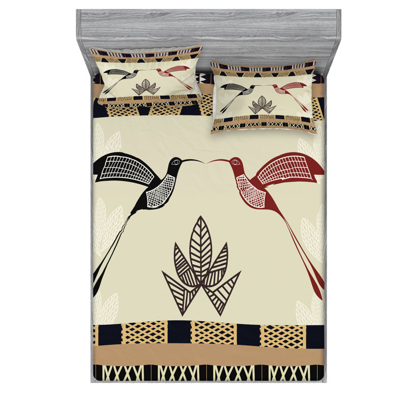 Microfiber Sheet Set, Queen Sheet Set with Fitted Sheet