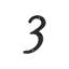 Deltana RNZ4-3 4" Numbers Zinc Die-Cast, Black