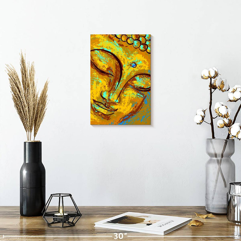 Leisha Abstract Buddha, 12" H x 8" W