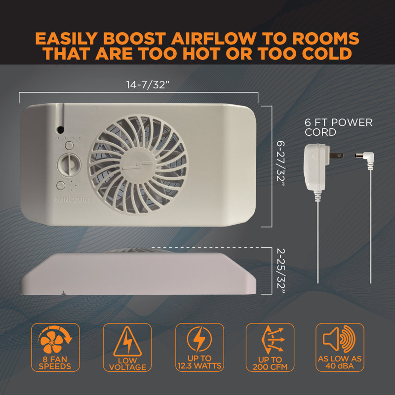Suncourt® Register Booster Fan