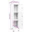 Wafford Metal 1 - Tier 38cm School Locker with Key-1526623464