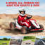 Kart électrique 200W pour enfants avec moteur à double dérive de 200 W, véhicule à batterie 7AH avec fonction de dérive à 360 °, 8,1 MPH maximum, ceinture de sécurité à 5 points, capacité de charge de 110 lb-127664062