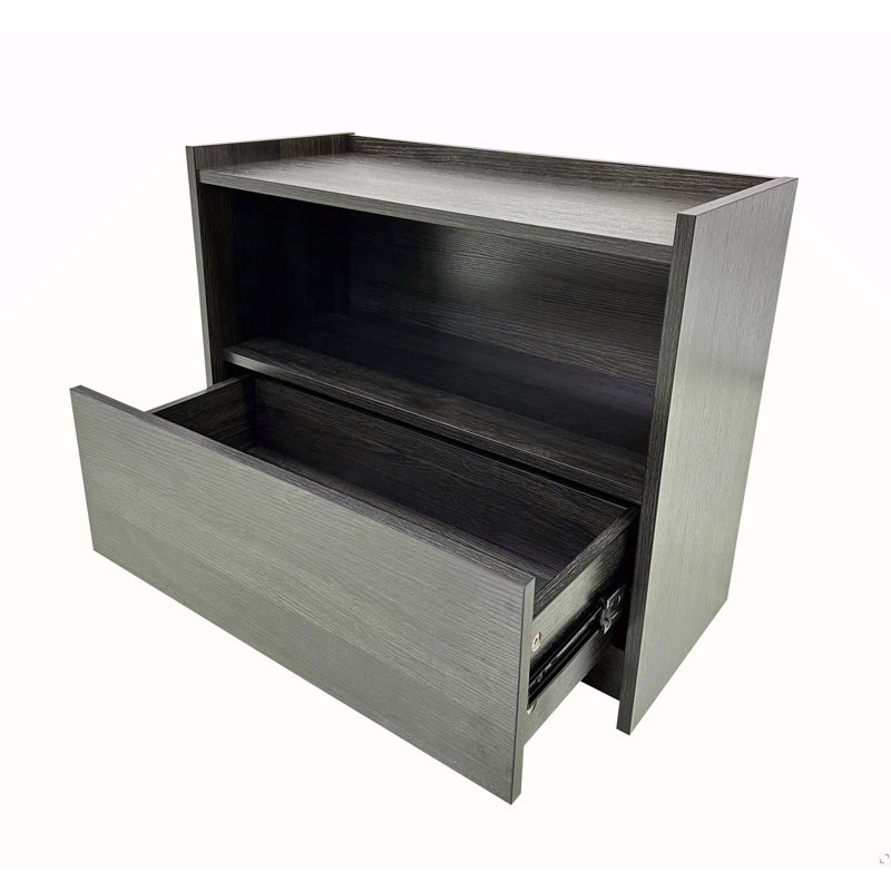 Table de chevet en gris foncé