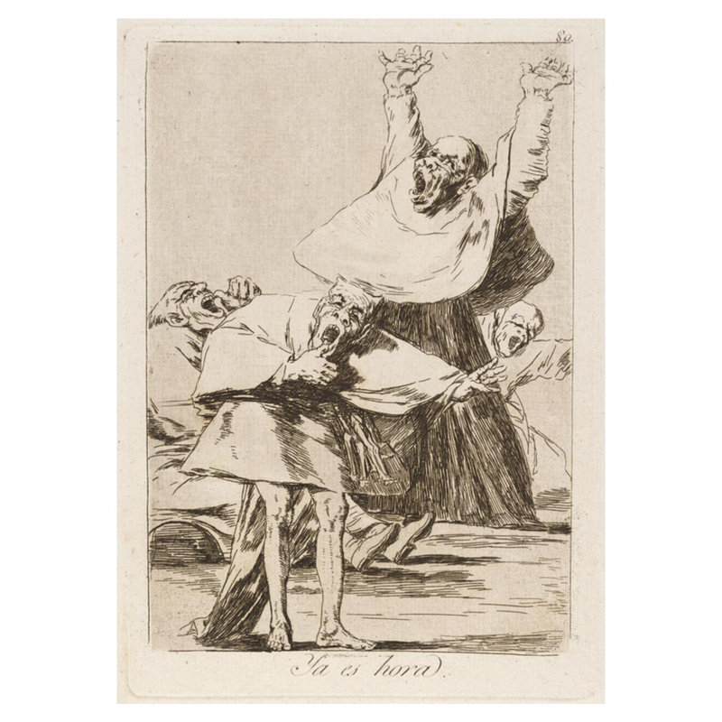 Il y a une horreur. (Il est temps.) Par Francisco de Goya - Estampe numérique, H 40 po x l 32 po