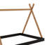 Lit sur pied avec structure triangulaire
