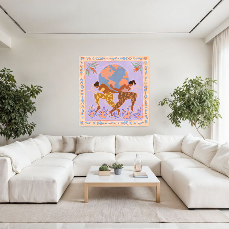 Art contemporain contemporain abstrait, H 48 po x l 48 po