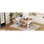 Storage Cabinet with Extendable Dining Table,Rolling Kitchen Island,for Versatile Use-933690212