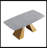 Ashni Rectangular ,Kitchen table,Pedestal dining table with pure natural material-463918701-463918698-422279738