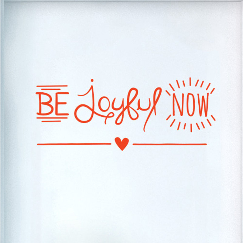 Non-Wall Damaging Wall Decal, Orange