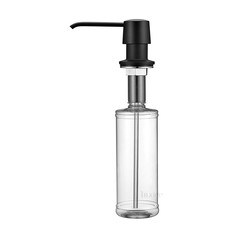 Kitchen Soap & Lotion Dispenser, Matte Black