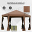 Pavillon de jardin hexagonal escamotable Outsunny