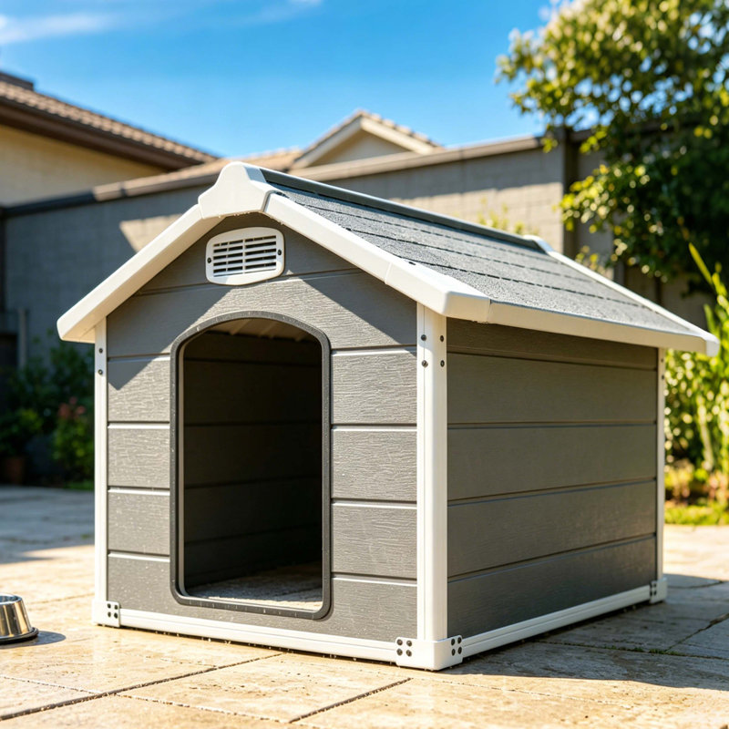 Niche pour chien durable et imperméable pour les grandes races avec protection UV et ventilation