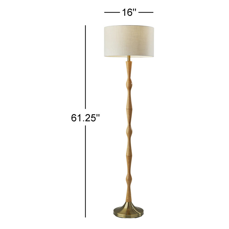Cournoyer 61.25 " Traditional Floor Lamp