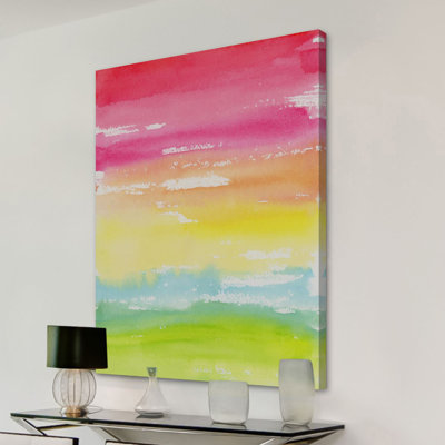 «Rainbow Land» par Linsay Megahed, reproduction sur toile