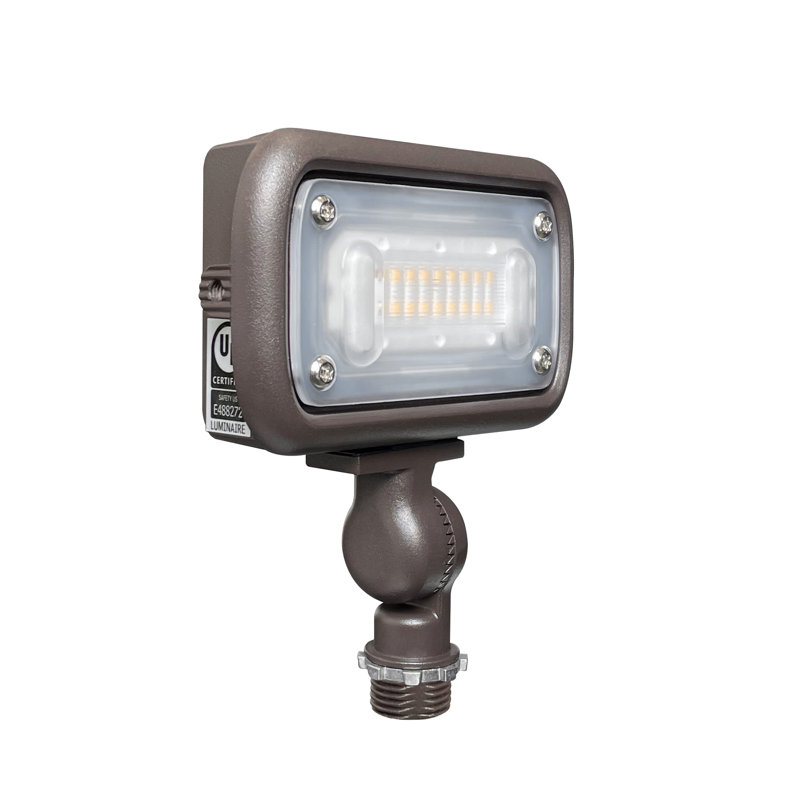Projecteur de sécurité d'extérieur 15 W 3000 K, 120 à 277 V, homologué UL (ensemble de 2)