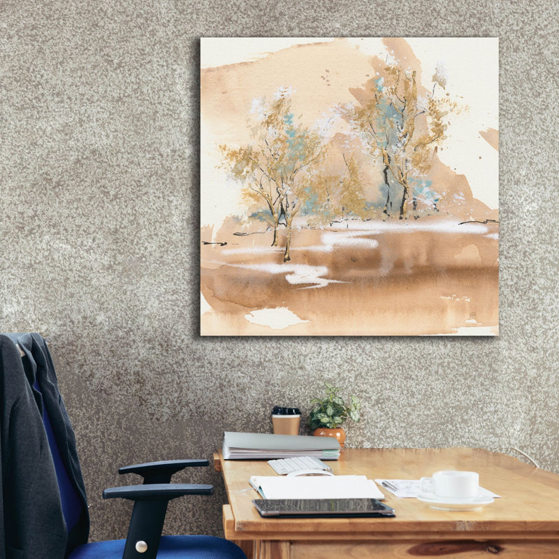 «Dusting Of Gold 2» par Chris Paschke, art mural sur toile, H 37 po x l 37 po x P 1,5 po