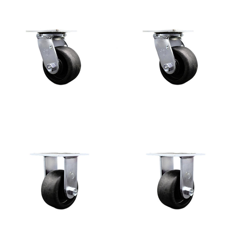 4 Piece Glass Filled Nylon Caster Set